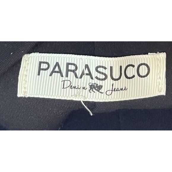 Parasuco Stretch Slim Zippered Pockets Pants Womens XS Black Goth Biker Witchy - Picture 3 of 5